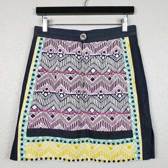 Nanette LePore Linen Silk Blend Skirt - 0 - Picture 2 of 5
